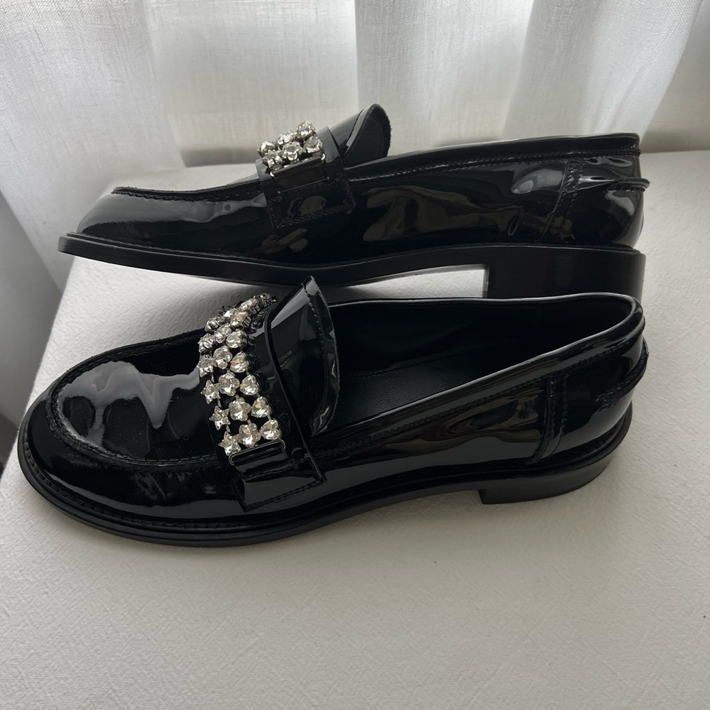 AGL Lola Strass Mixed Crystal Loafer Women's Size 9 New - Picture 6 of 14